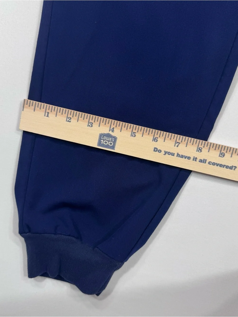 FIGS Scrubs, Zamora Jogger Scrub Pants, Navy Blue, Tapered Ankle Cuffs, Sz. L/P